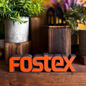 Fostex - Modelo de Exibição do Logotipo de Áudio Clássico *FRETE GRÁTIS PARA O REINO UNIDO*