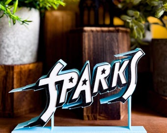 Sparks - Logo Music Display Model *Free UK Postage*