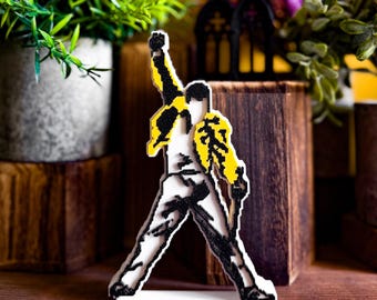 Freddie Mercury - Queen Pixel Art Display Model *Free UK Postage*