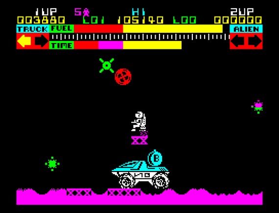 Sinclair ZX Spectrum - Lunar Jetman 