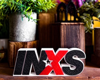 INXS - Music Logo Display Model *Free UK Postage*