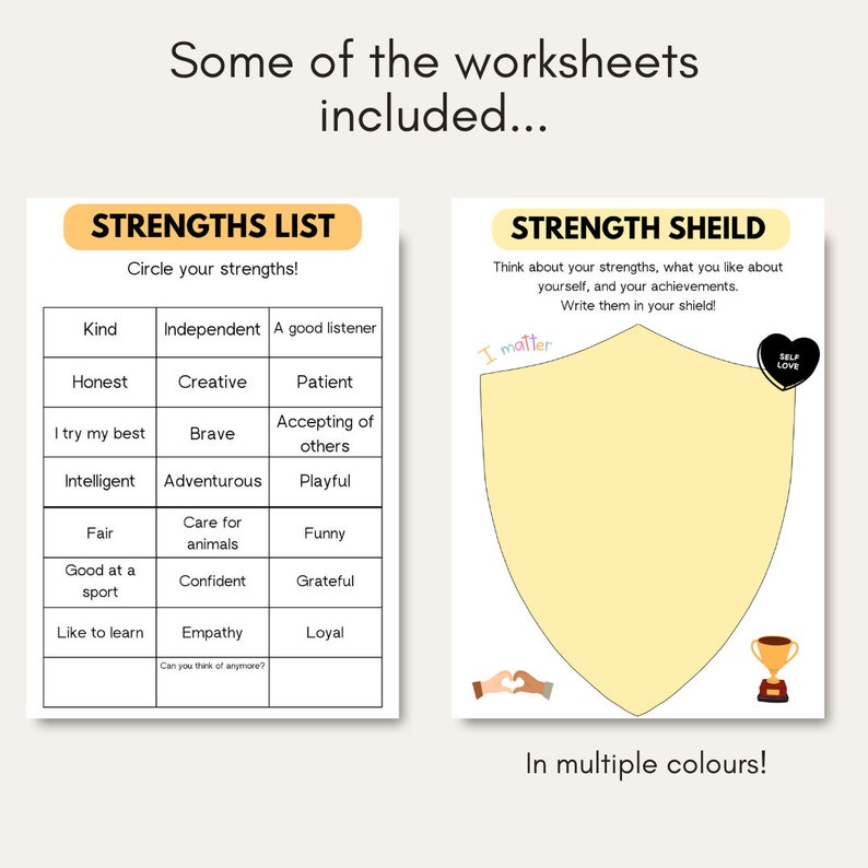 Positive Shield Worksheet.pdf Self Esteem Worksheets for Children & Teens/young People | Confidence ...