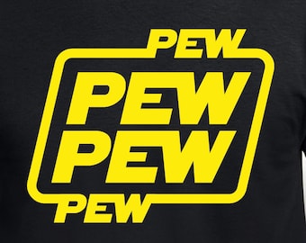 Pew Pew Pew Pew Digital Cut Files | Cricut | Silhouette Cameo | Svg Cut Files | Digital Files | PDF | Eps | DxF | PnG | Star Wars