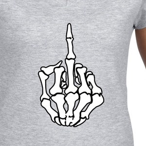 Skeleton Middle Finger Digital Cut Files | Cricut | Silhouette Cameo | Svg Cut Files | Digital Files | PDF | Eps | DXF | PNG | F*ck You