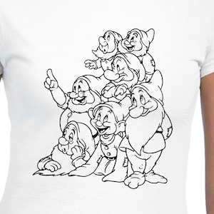 The Seven Dwarfs Digital Cut Files / Cricut / Silhouette Cameo / Svg Cut Files / Digital Files / PDF / Eps / DXF / PNG / Snow White