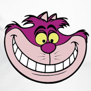 Pliki do cięcia cyfrowego Cheshire Cat | Cricut | Silhouette Cameo | Pliki do cięcia Svg | Pliki cyfrowe | PDF | Eps | DXF | PNG | Alicja w Krainie Czarów