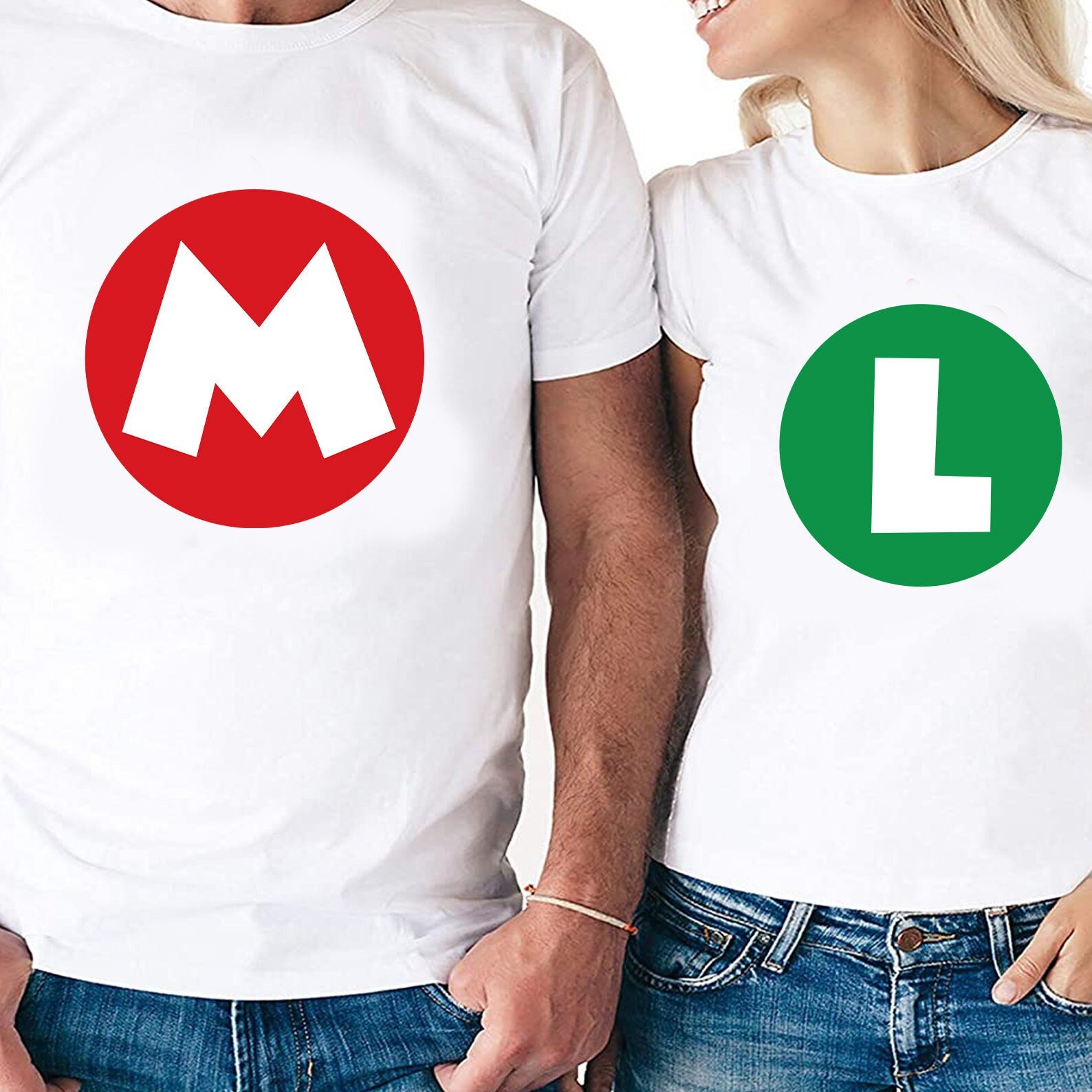 Super Mario Couples Set Digital Cut Files | Cricut | Silhouette Cameo | Svg Files | Digital Files | PDF | Eps | DXF | PNG | Super Mario Bros