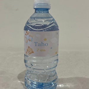 Personalisiertes Wasserflaschen-Aufkleber-Etikett (Taufe, Party, Geburtstag, Babyparty, Geburt)