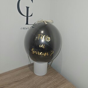 Baby Gender Reveal Balloon – Girl or Boy – Baby Shower Gender Reveal Balloon – Personalized Gender Reveal Accessory