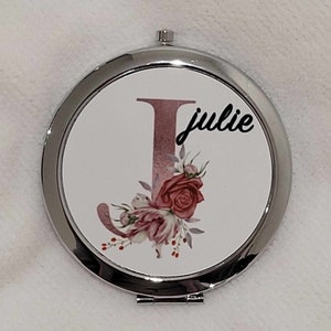 Personalized Pocket Mirror / Bridesmaid Gift, Wedding Guest
