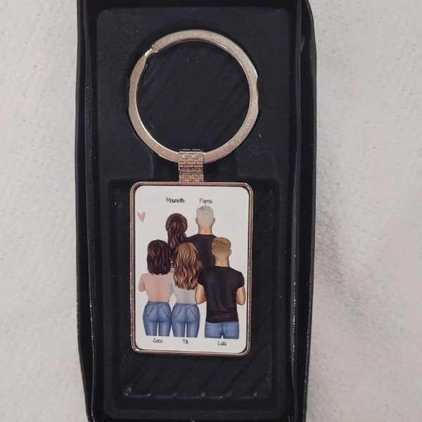 Porte clé personnalisé couple famille / idée cadeau homme femme