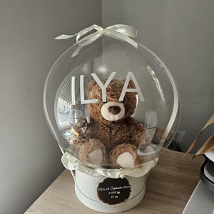 Idée cadeau naissance originale ballon personnalisé doudou