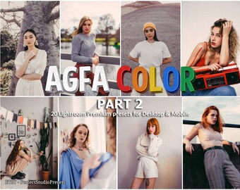 20 ajustes preestablecidos de Agfa Color Lightroom: Efectos de película vintage (escritorio y móvil) parte 2
