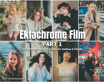 20 ajustes preestablecidos de Lightroom Película Ektachrome parte 1, Película vintage, Estética melancólica, 35 mm, Ajustes preestablecidos de película flash retro vintage, Ajustes preestablecidos de cámara antigua