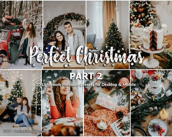 20 ajustes preestablecidos navideños de Lightroom: filtros navideños de invierno (escritorio y móvil), parte 2