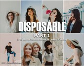 20 Lightroom Presets Disposable part 1, Film Vintage, Moody Aesthetic, 35mm , Flash Film Retro Vintage Presets, Instant Camera Presets