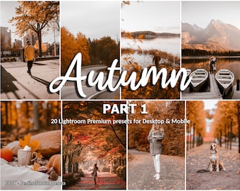 20 ajustes preestablecidos de Lightroom para otoño: tonos café cálidos (escritorio y móvil) parte 1