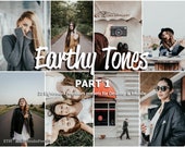 20 Lightroom Presets Earthy Tones part 1, Earthy Tone, Moody Preset, Aesthetic Preset, Nature Presets, Earth Tones, Natural