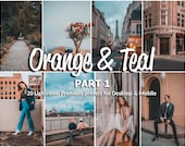 20 Lightroom Presets Orange & Teal part 1, Summer Presets, Instagram Filter, Warm Presets, Blogger Presets, Orange Pastel Presets, Preset