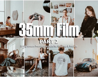 Ajustes preestablecidos de Lightroom para película de 35 mm: Grano vintage, Analógico retro (escritorio y móvil), parte 2
