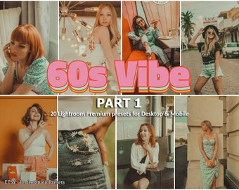 Ajustes preestablecidos de Lightroom con ambiente de los años 60: Película Kodak, grano retro (escritorio y móvil), parte 1