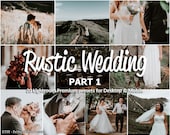 20 Lightroom Presets Rustic Wedding part 1, Rustic Presets, Wedding Preset, Portrait Preset, Bridal Presets, Moody Wedding Presets, Preset