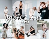 20 Lightroom Presets Bright & Airy part 2, Light Airy Presets, Blogger Presets, Instagram Filter, Natural Light Photo Filter Bright Preset