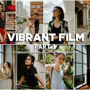 20 Vibrant Film Lightroom Presets: Kodak, Retro, Analog (Desktop & Mobile) part 1