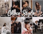 20 Lightroom Presets Choco Style part 2, Aesthetic Preset, Coffee Presets, Blogger Presets, Lifestyle Presets, Brown Presets, Skin Preset