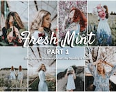 20 Lightroom Presets Fresh Mint part 1, Green Presets, Moody Presets, Mint Presets, Summer Presets, Matcha Presets, Avocado Preset, Organic