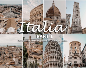 20 ajustes preestablecidos de Lightroom de Italia: Cine urbano cinematográfico (escritorio y móvil) parte 1