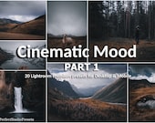 20 Lightroom Presets Cinematic Mood part 1, Cinematic Presets, Travel Presets, Nature Preset, Film Preset, Moody, Landscape
