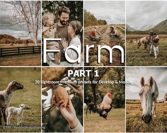 20 ajustes preestablecidos de Lightroom para granjas: terroso, melancólico, bohemio (escritorio y móvil) parte 1