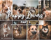 20 Lightroom Presets Puppy Lovers part 1, Animal preset, Dog presets, Puppy, Pet, Cat, Doggy, Dogo, Outdoor preset, Desktop And Mobile,