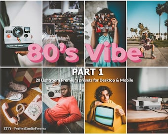 Ajustes preestablecidos de Lightroom con ambiente de los 80: Kodak, Granulado, Retro, Analógico (Escritorio y Móvil) parte 1