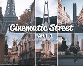 20 Lightroom Presets Cinematic Street part 1, Cinematic Presets, Travel Presets, Nature Preset, Film Preset, Urban Preset
