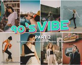 20 Lightroom Presets 90s Vibe part 2, Kodak Presets, Grain Presets, Vintage Presets, Retro Presets, Analog Presets