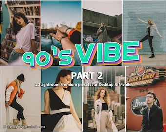 Ajustes preestablecidos de Lightroom con ambiente de los 90: Grano retro, película Kodak (escritorio y móvil), parte 2