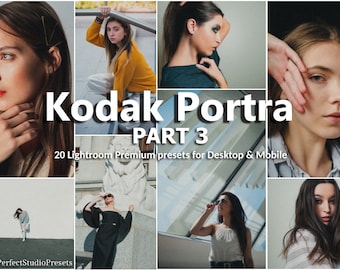 20 Lightroom Presets Kodak Portra part 3, Kodak Presets, Grain Presets, Vintage Presets, Retro Presets, Analog Presets, VSCO Preset, Fuji