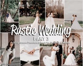 20 Lightroom Presets Rustic Wedding part 3, Rustic Presets, Wedding Preset, Portrait Preset, Bridal Presets, Moody Wedding Presets, Preset