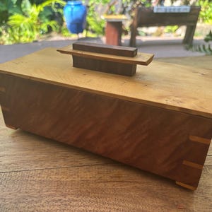 Tasmanian Myrtle Box with Huon Pine Lid