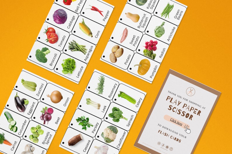 Flashcards Vegetables Flash Cards Foods, Homeschool Flash Card, Speech ...
