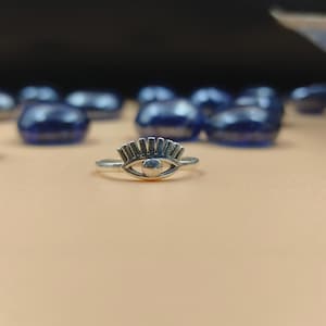 Sterling Silver Eye of Ra Ring: Egyptian Charm Jewelry