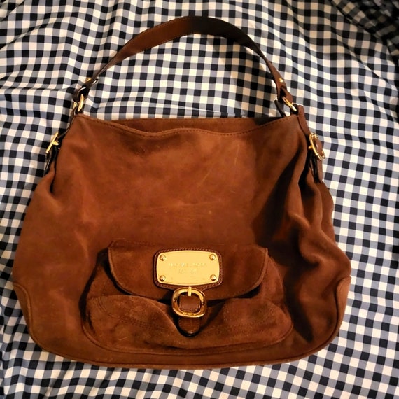 Brown Suede Michael Kors Purse - Etsy