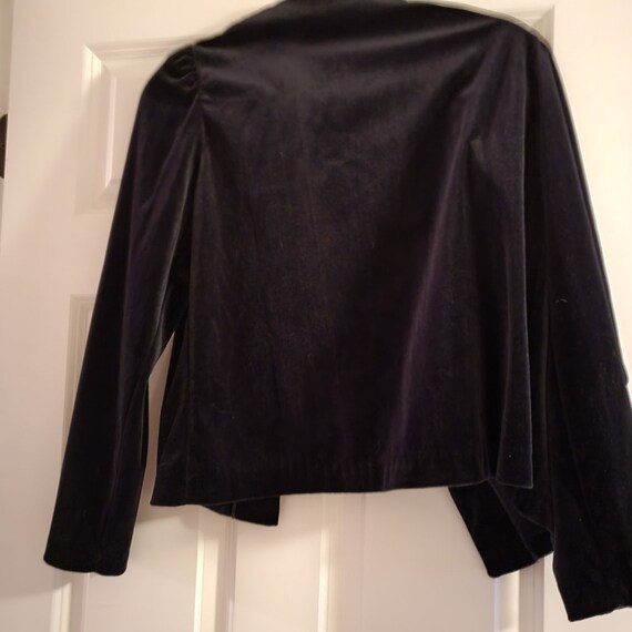 Boston Maid velvet short waist blazer - image 2