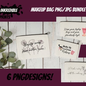Makeup Bag Sublimation png/jpg designs