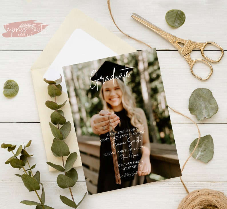 Graduation Party Printable Invitation, Graduation Party Evite