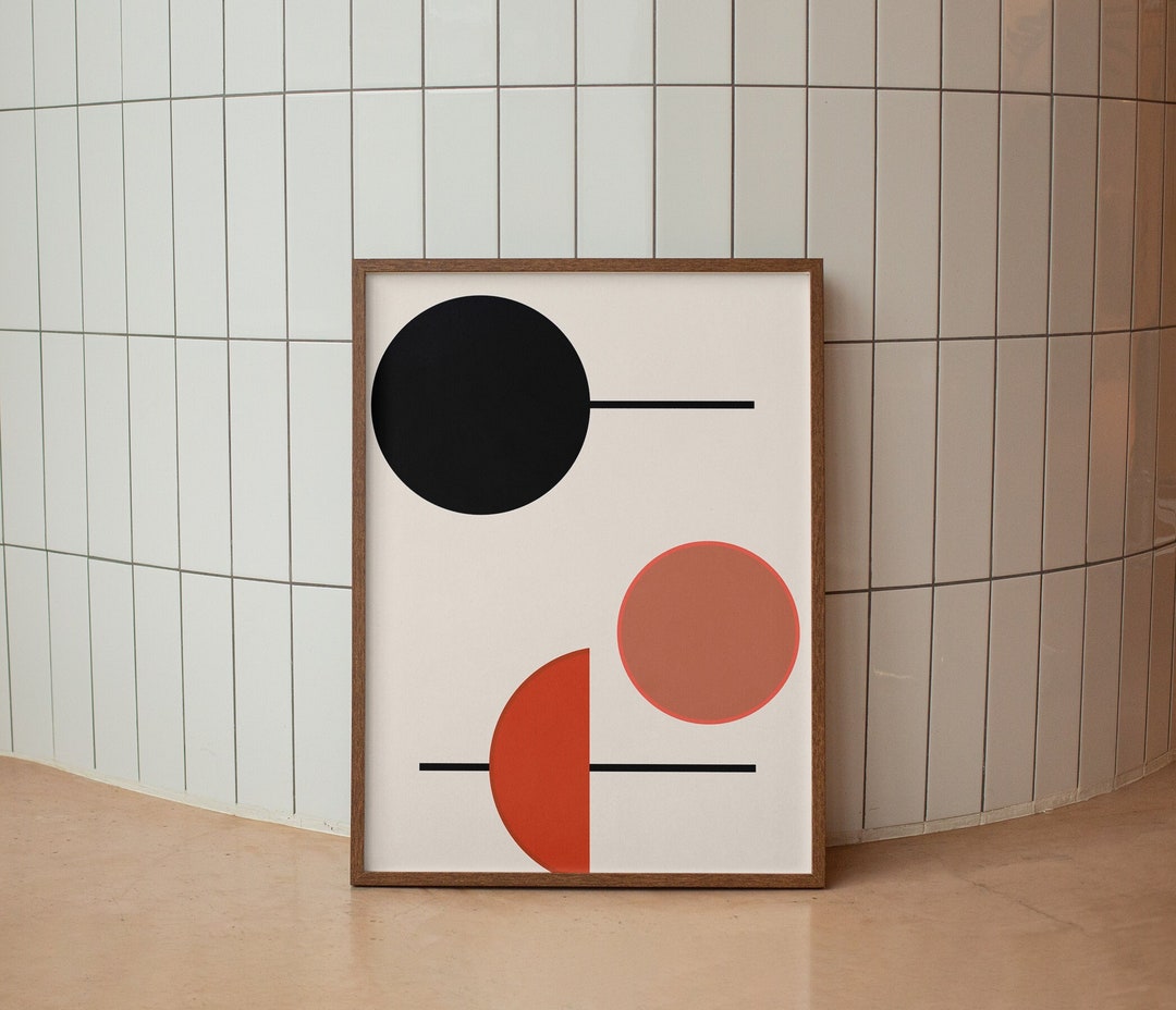 Bauhaus ABSTRACT Art Print, Minimalist Wall Art, Mid-century Poster ...