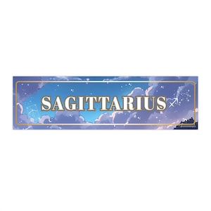 Sagittarius Bumper Stickers, Zodiac Decor, Astrology Gifts, Car Accessories, Celestial Designs, Horoscope Stickers