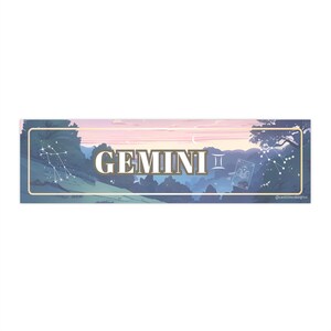 Gemini Bumper Stickers - Zodiac Sign Car Decor, Astrology Gifts for Gemini Lovers, Personalized Car Accessories, Cosmic Vibes